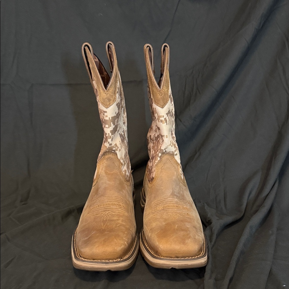Durango Tan and Cream Cowboy Boots